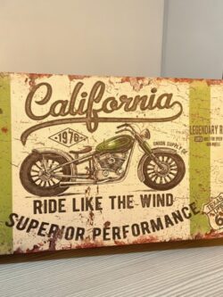 COFRE DISEÑO MOTOCICLETAS RETRO MOTOS RUTA 66