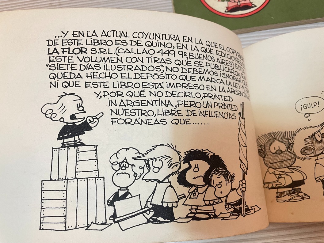 2 ANTIGUAS HISTORIETAS MAFALDA QUINO EDICIONES DE LA FLOR AÑOS 70 PRIMERA EDICIÓN - Image 5