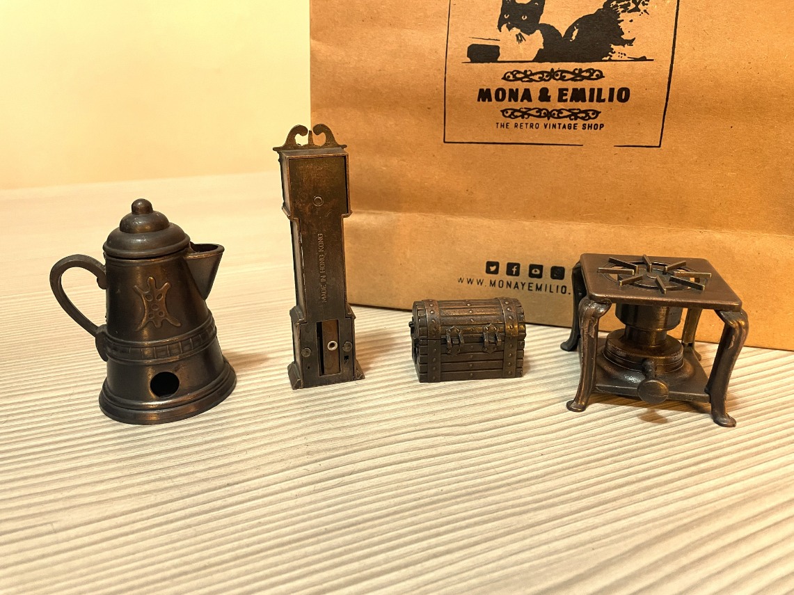TAJADORES DE METAL HONG KONG SACAPUNTAS BOTA RELOJ ESTUFA AUTO ANTIGUO - Image 4