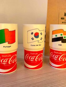 PACK MUNDIAL FUTBOL SOCCER COPA MUNDIAL COCA COLA VASOS MÉXICO 1986