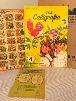 PACK ANTIGUO ABECEDARIO TABLA DE MULTIPLICAR EL MERCURIO MI CALIGRAFIA COQUITO