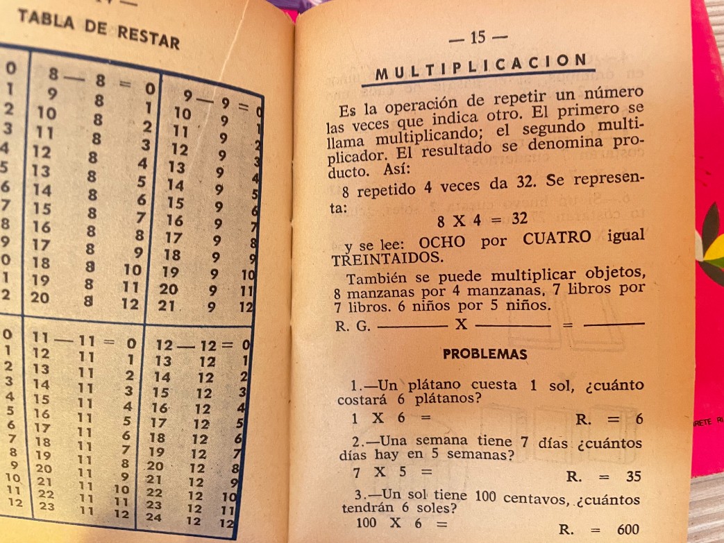 PACK ANTIGUO ABECEDARIO TABLA DE MULTIPLICAR EL MERCURIO MI CALIGRAFIA COQUITO - Image 2