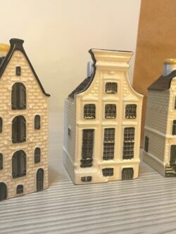 SET 3 CASITAS KLM MINIATURA BOTELLAS DE LICOR HOLANDA DEUTCH COLECCIONABLE