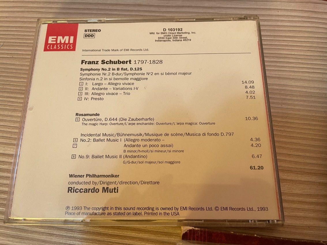 Pack 5 Sets Cd's Música Clásica Colección Brahms Haydn Verdi Schubert - Image 8