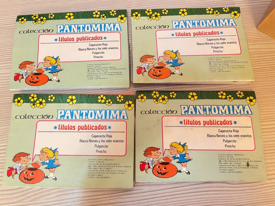 4 ANTIGUOS CUENTOS INFANTILES COLECCIÓN PANTOMIMA ED. FHER PINOCHO PULGARCITO - Image 6