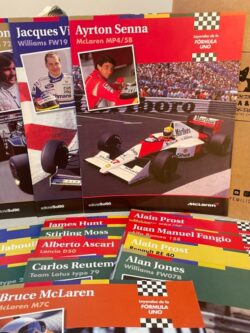 17 FASCICULOS LEYENDAS DE LA FORMULA UNO AUTOS DE CARRERA