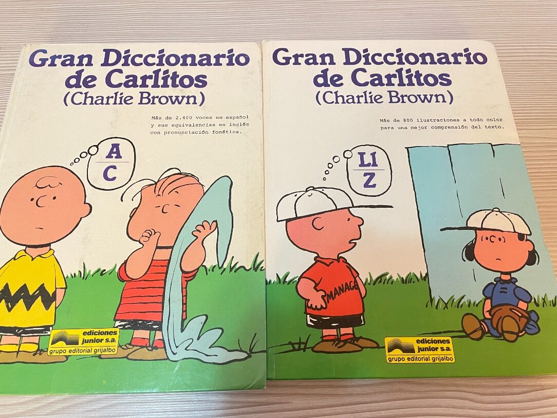 2 TOMOS DE LIBROS DICCIONARIO DE INGLÉS CARLITOS CHARLIE BROWN - Imagen 7