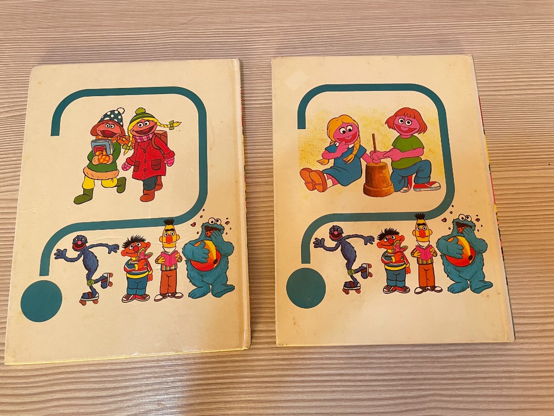 SET 2 LIBROS INFANTILES ENCICLOPEDIA PREGUNTALE A SÉSAMO MUPPETS CTW - Image 2